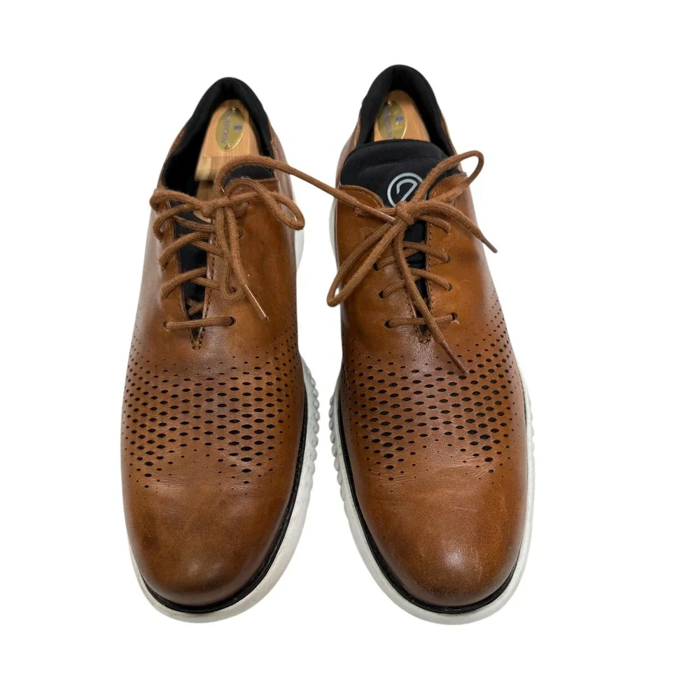 Cole‎ Haan Men's 2.ZERØGRAND Laser Wingtip Oxfords size 12 brown/tan